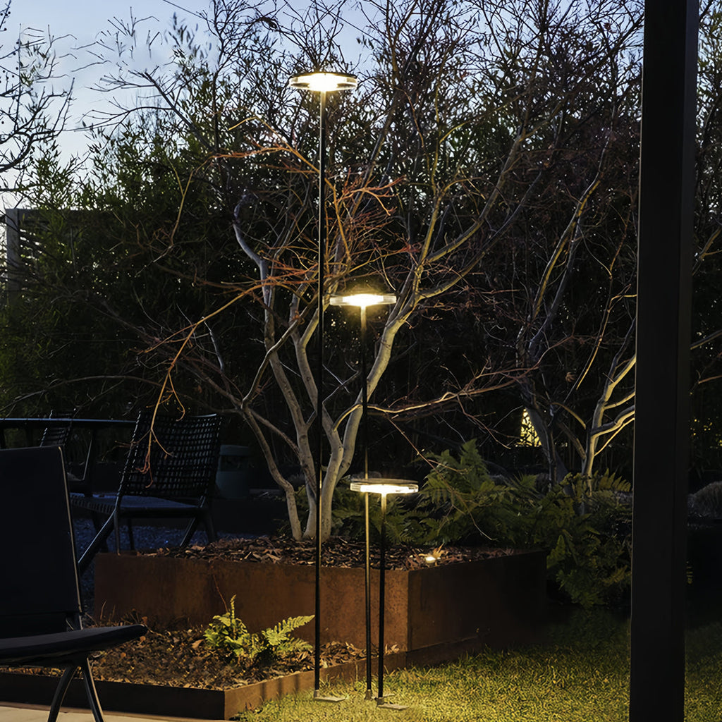 Sleek Black Waterproof LED Pathway Light for Outdoor Landscape Use