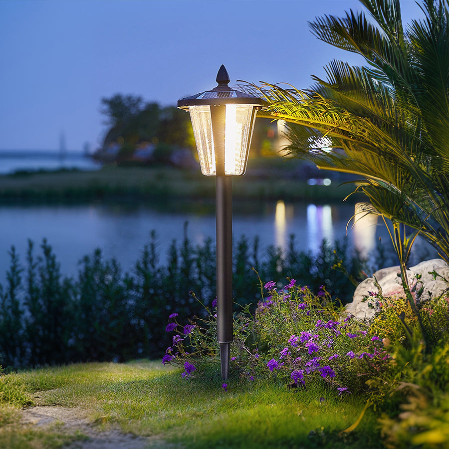 Solar-Powered LED Waterproof Lawn Light Stakes for Garden Decoration