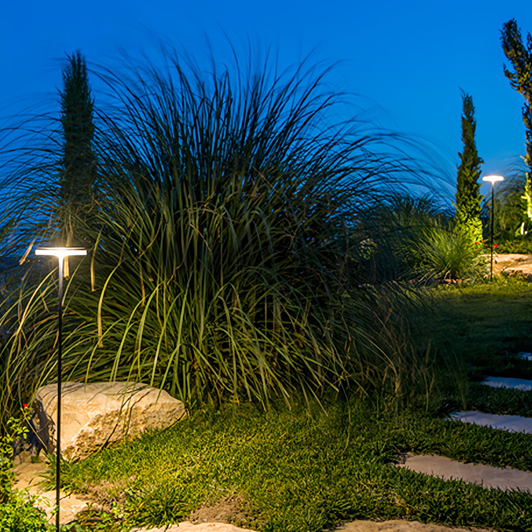 Sleek Black Waterproof LED Pathway Light for Outdoor Landscape Use