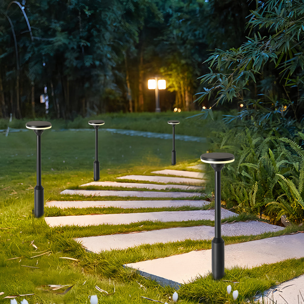 Elegant Solar-Powered Waterproof LED Garden Pathway Light for Outdoors