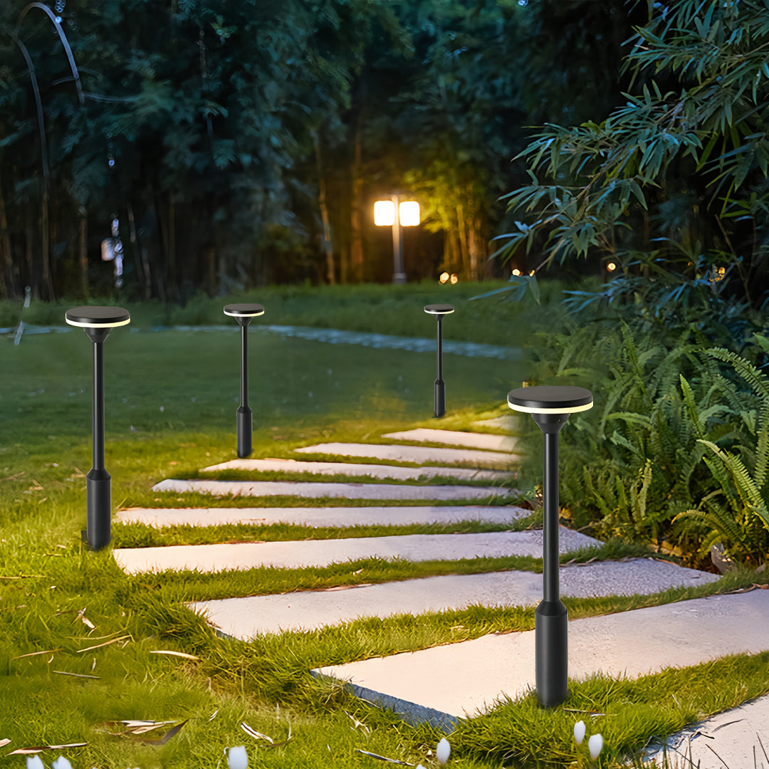 Elegant Solar-Powered Waterproof LED Garden Pathway Light for Outdoors