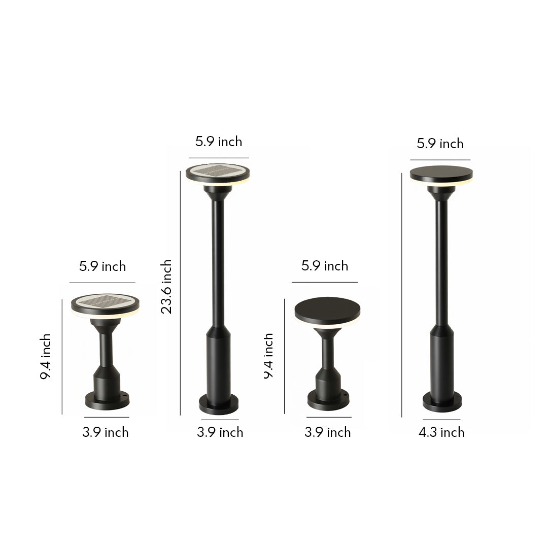 Elegant Solar-Powered Waterproof LED Garden Pathway Light for Outdoors