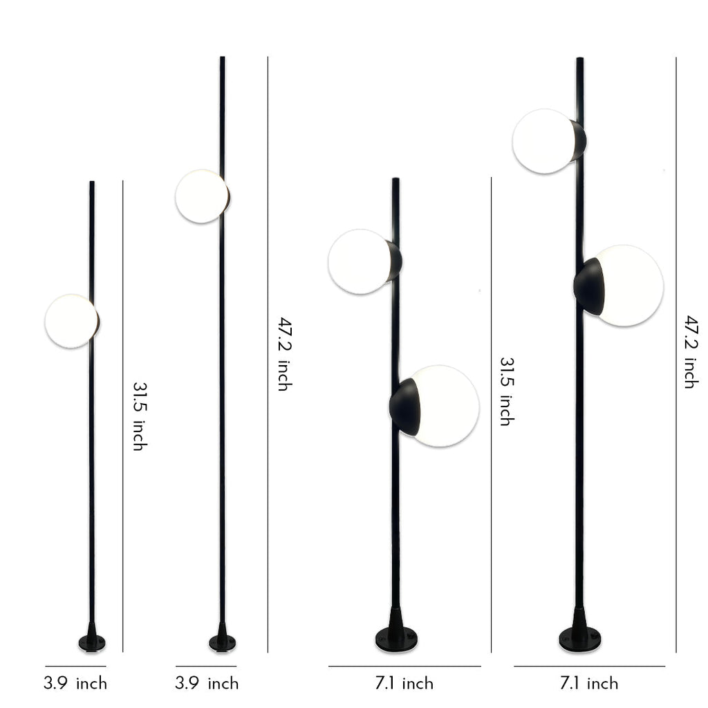 Modern Minimalist Outdoor Round LED Ball Light for Garden Pathways