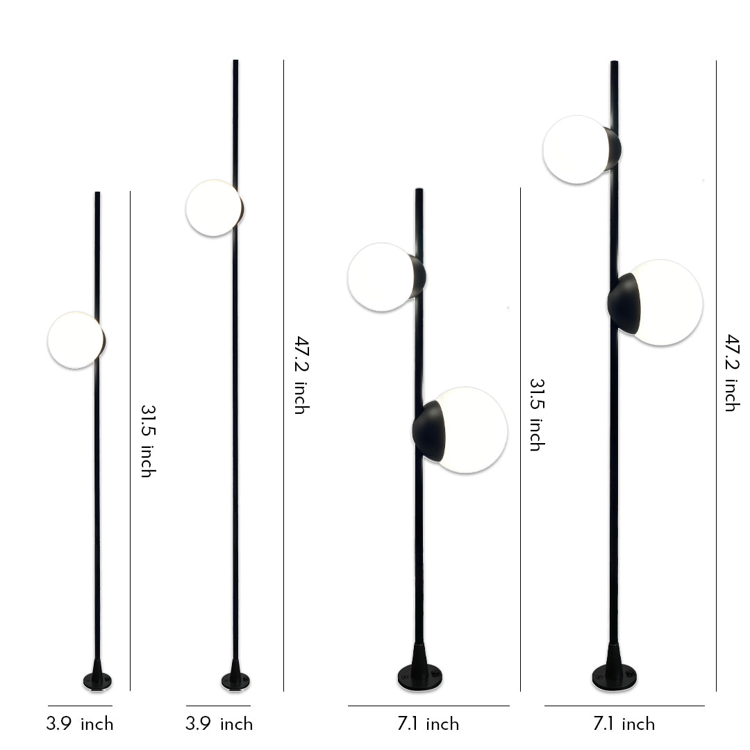Modern Minimalist Outdoor Round LED Ball Light for Garden Pathways