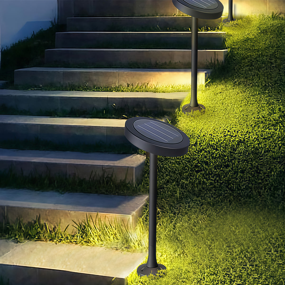 Modern Waterproof LED Path Lights in Black for Outdoor Landscape Design