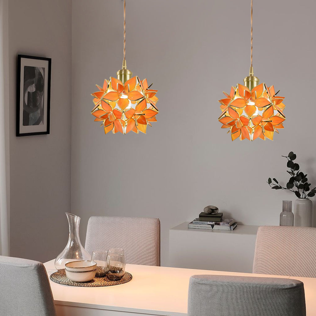 Elegant White Gardenia LED Pendant Light Fixture for Modern Living Spaces