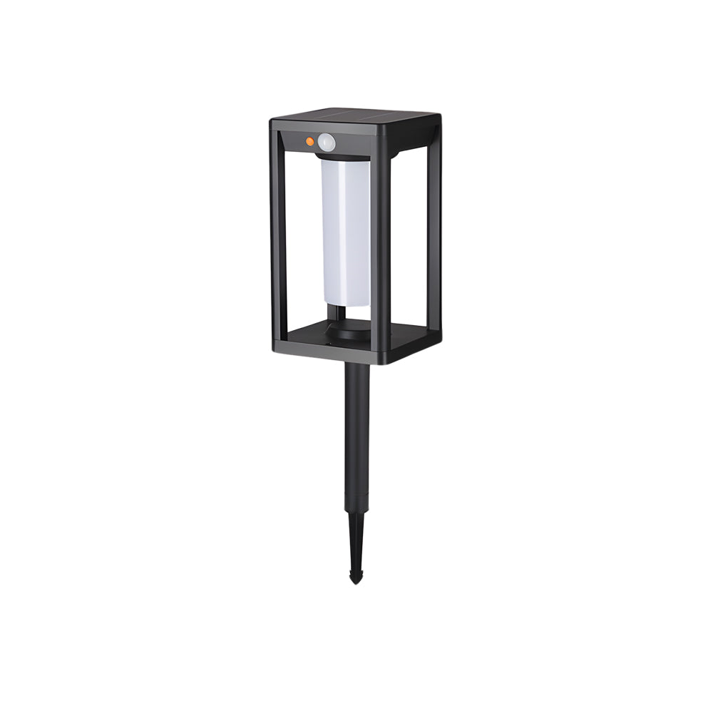 Elegant White Minimalist LED Solar Lawn Lights for Outdoor Garden Decor
