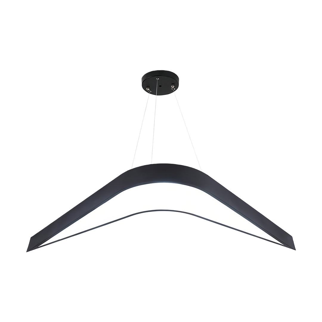 Contemporary Black Wrought Iron Swallowtail Chandelier for Dining Room