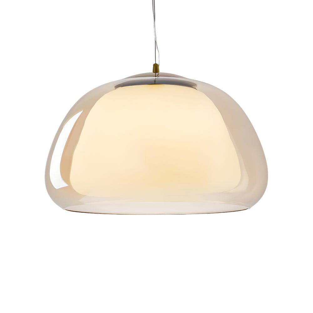 Nordic Style Glass Jelly Pendant Light with 3-Step Dimming for Living Room