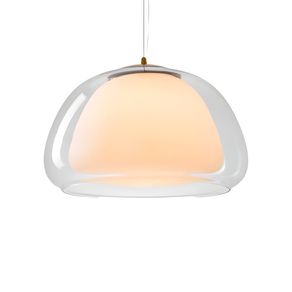 Nordic Style Glass Jelly Pendant Light with 3-Step Dimming for Living Room
