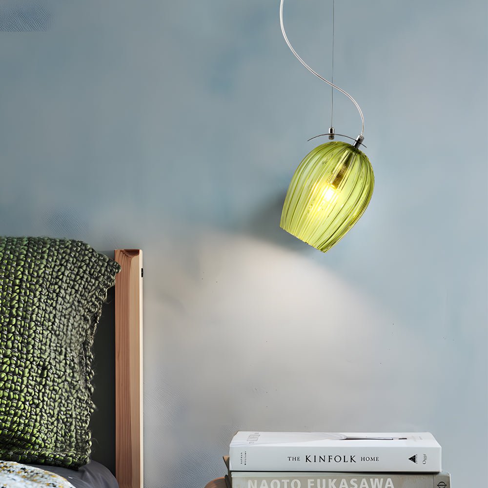 Adjustable Glass Flower Bud Pendant Light for Modern Nordic Home Decor