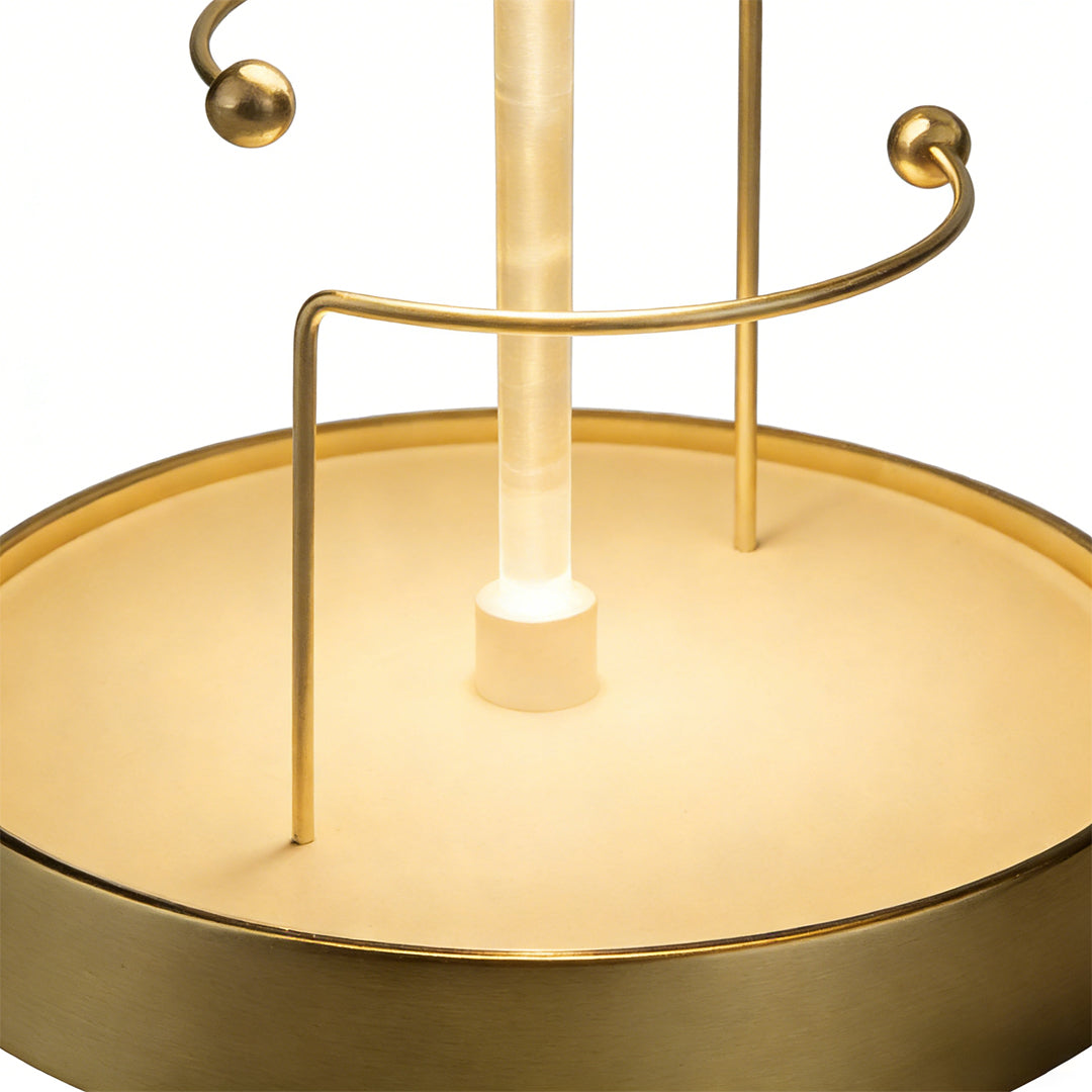 Elegant Glass Dome LED Table Lamp for Fairy Tale Bedroom Decor