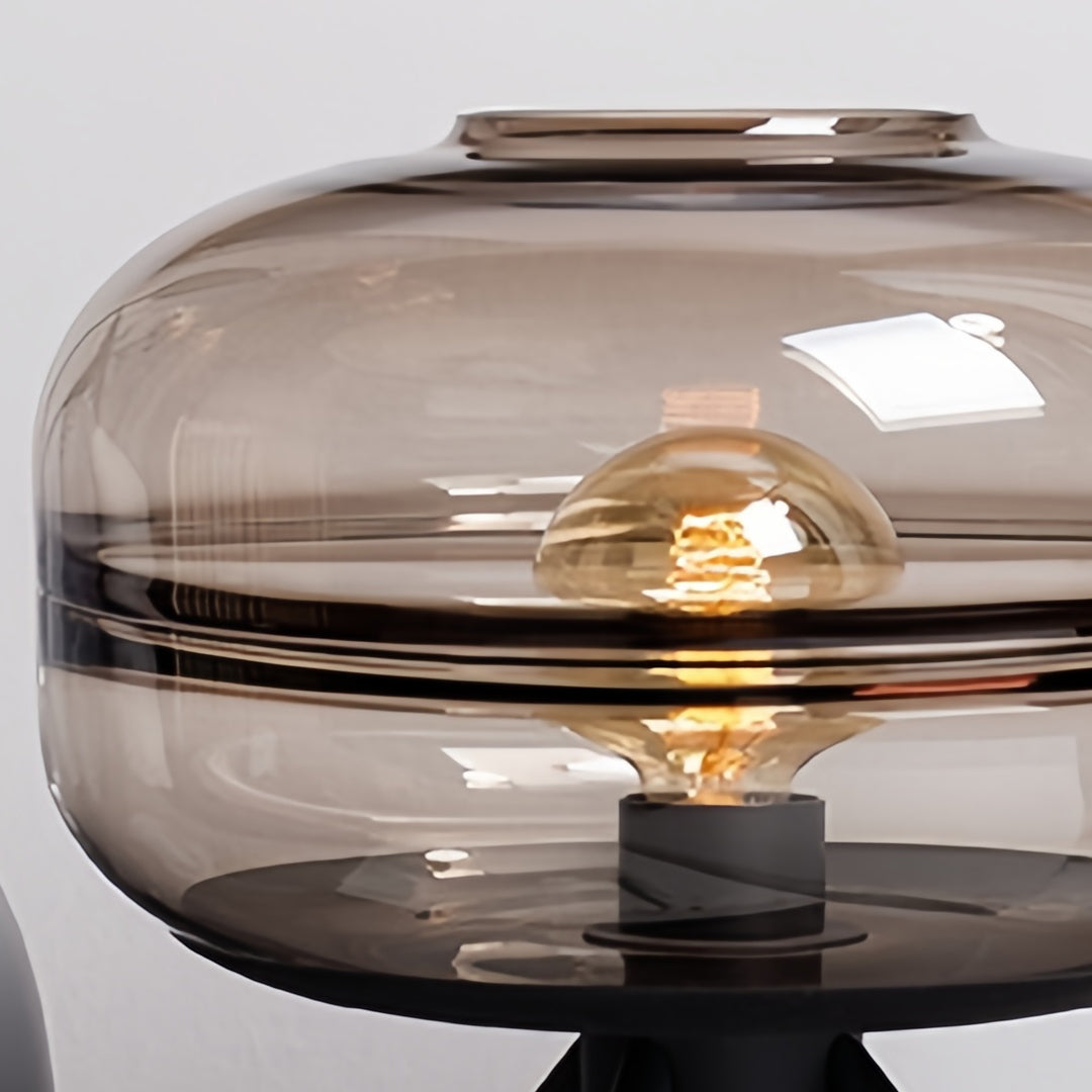 Modern Nordic Glass Accent Table Lamp with Four Legs for Living Room