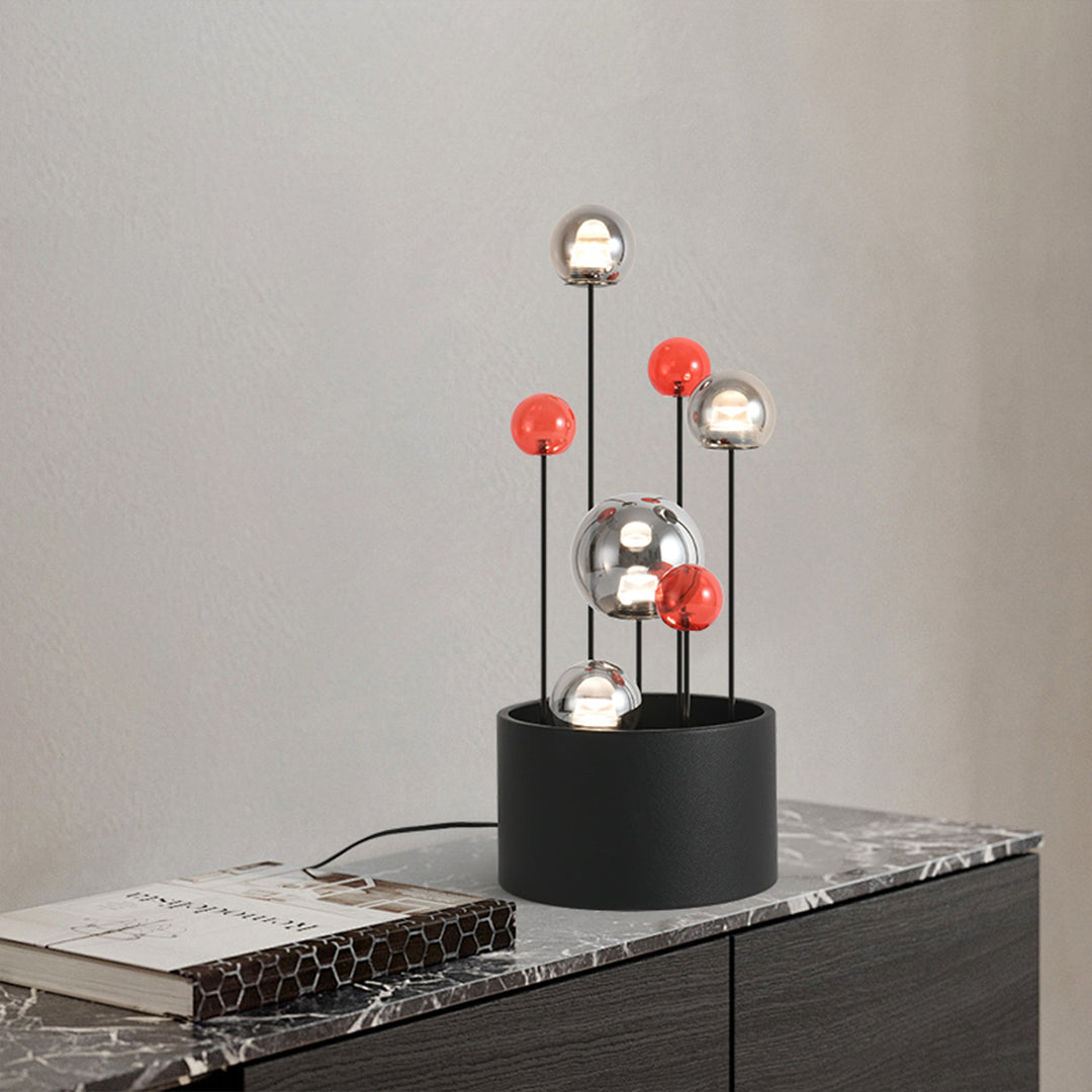 Nordic Minimalist Colored Glass Ball Floor Lamp for Living Room Decor