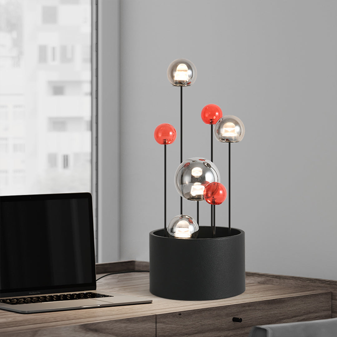 Nordic Minimalist Colored Glass Ball Floor Lamp for Living Room Decor