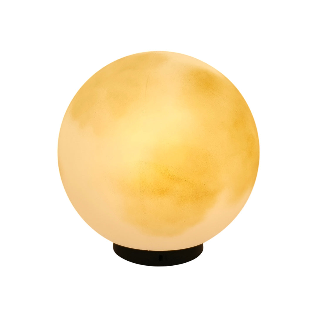 Modern Waterproof LED Moon Pillar Resin Lamp for Outdoor Garden Decor