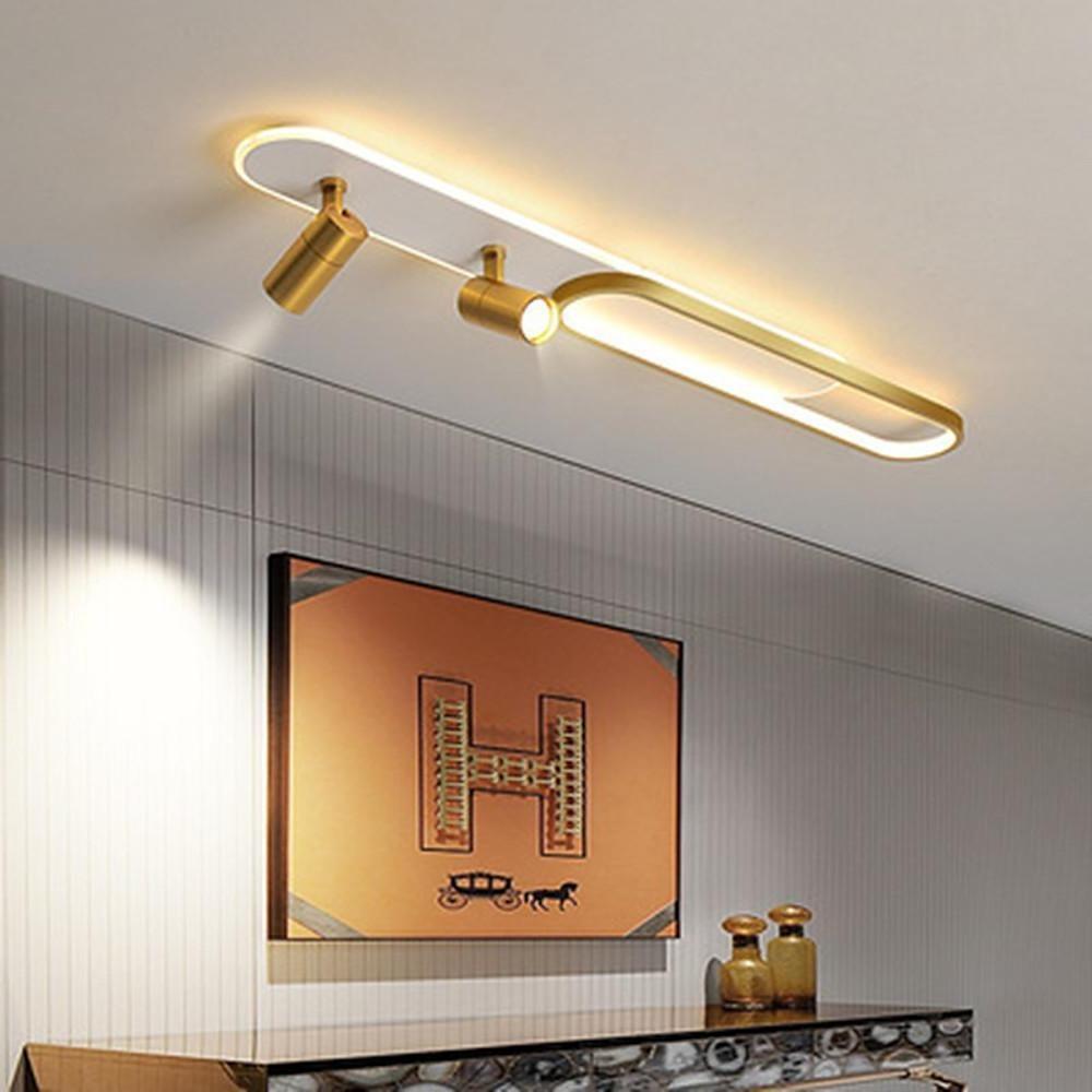 Modern Adjustable Metal LED Ceiling Spotlight for Living Room Decor