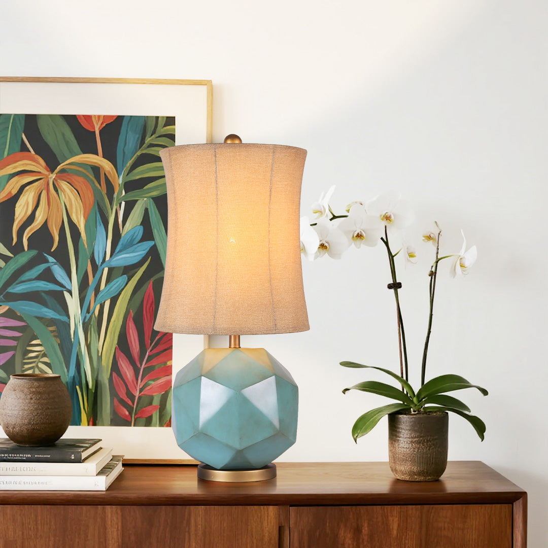 Stylish Modern Industrial Fabric Table Lamps for Living Room Decor