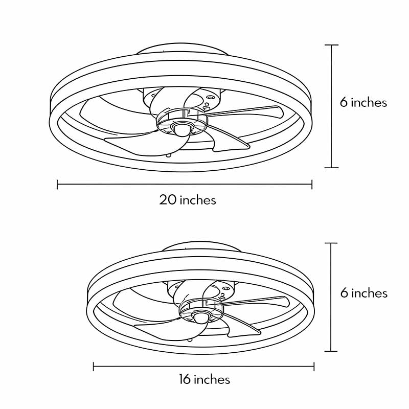 Dimmable Modern Gold Ceiling Fan with LED Light for Living Room Decor