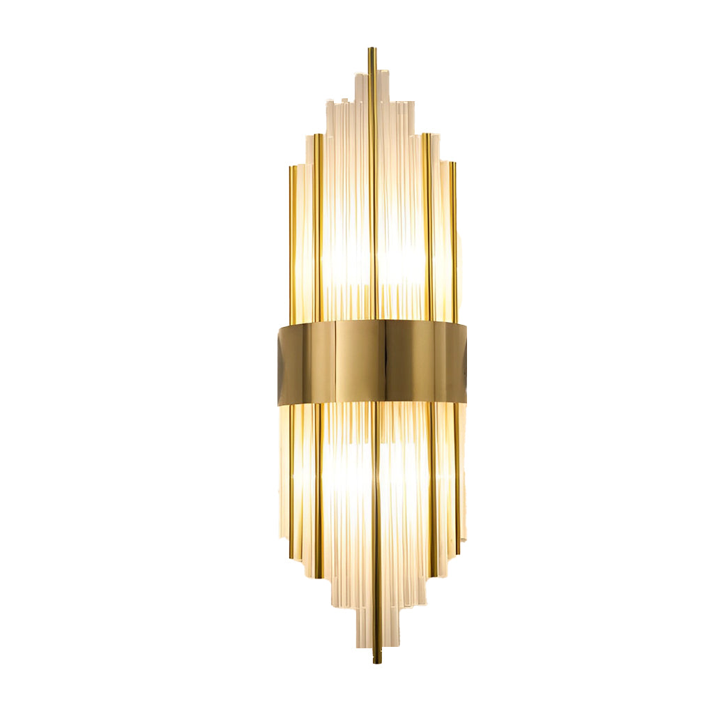 Luxury Modern Gold and Crystal LED Wall Sconces for Living Room Decor