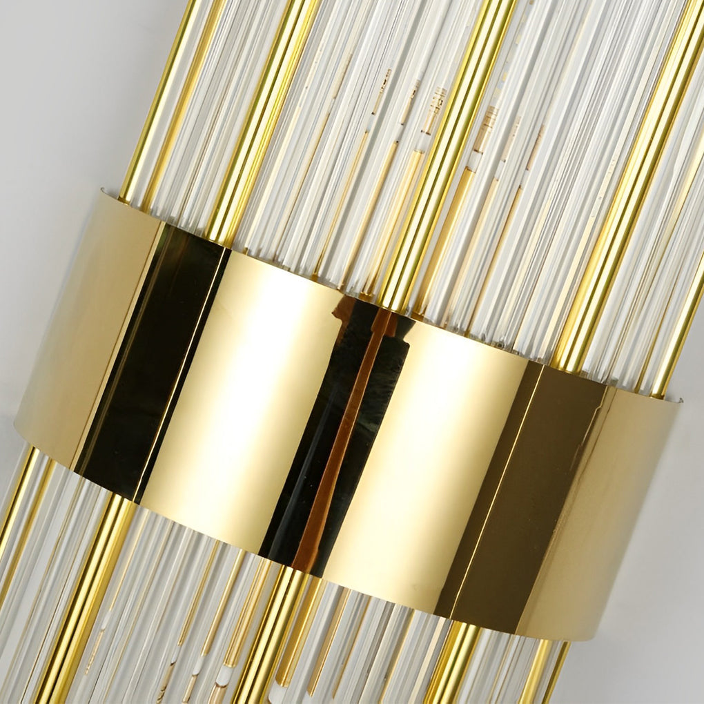 Luxury Modern Gold and Crystal LED Wall Sconces for Living Room Decor
