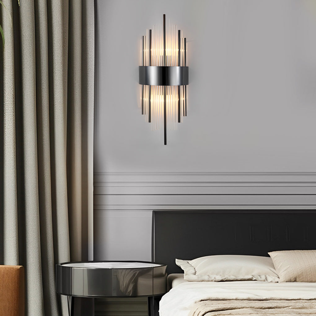 Luxury Modern Gold and Crystal LED Wall Sconces for Living Room Decor