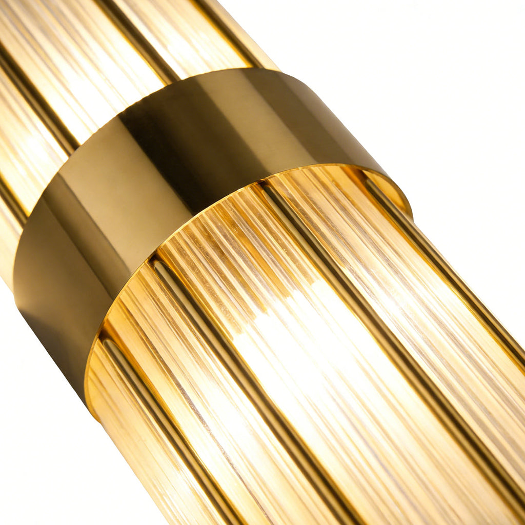 Luxury Modern Gold and Crystal LED Wall Sconces for Living Room Decor