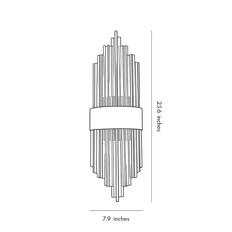 Luxury Modern Gold and Crystal LED Wall Sconces for Living Room Decor
