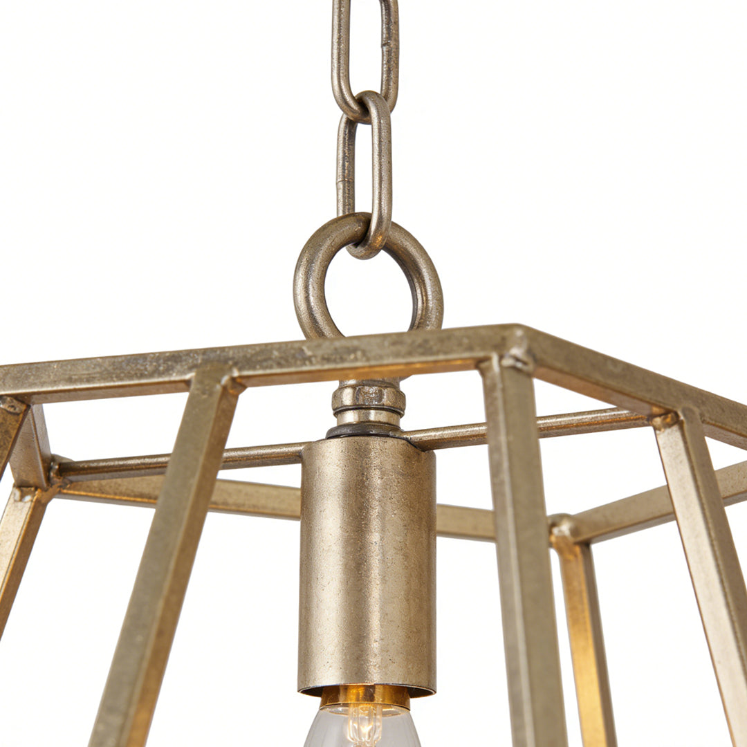 Modern Gold Geometric Hanging Pendant Light for Kitchen or Dining Room