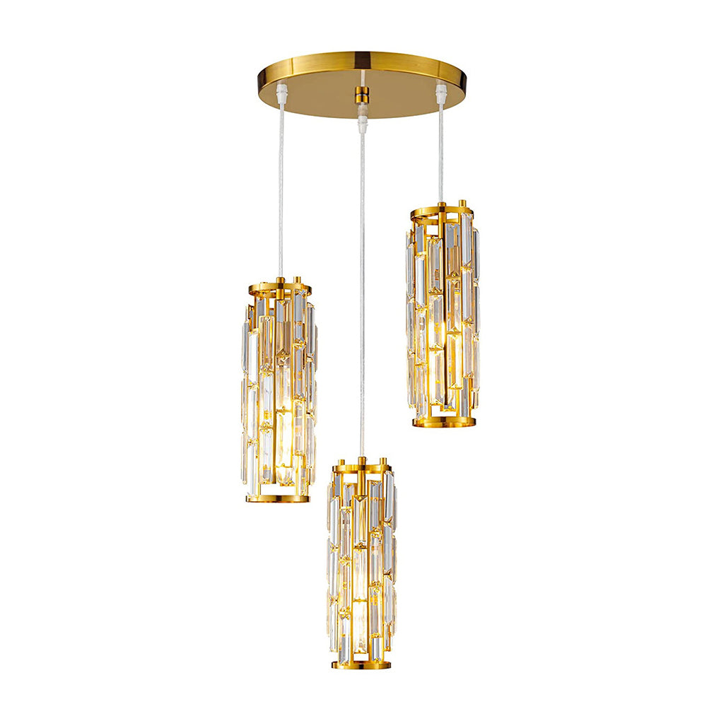 Artistic Mini Crystal Pendant Light Fixture for Kitchen Island Decor
