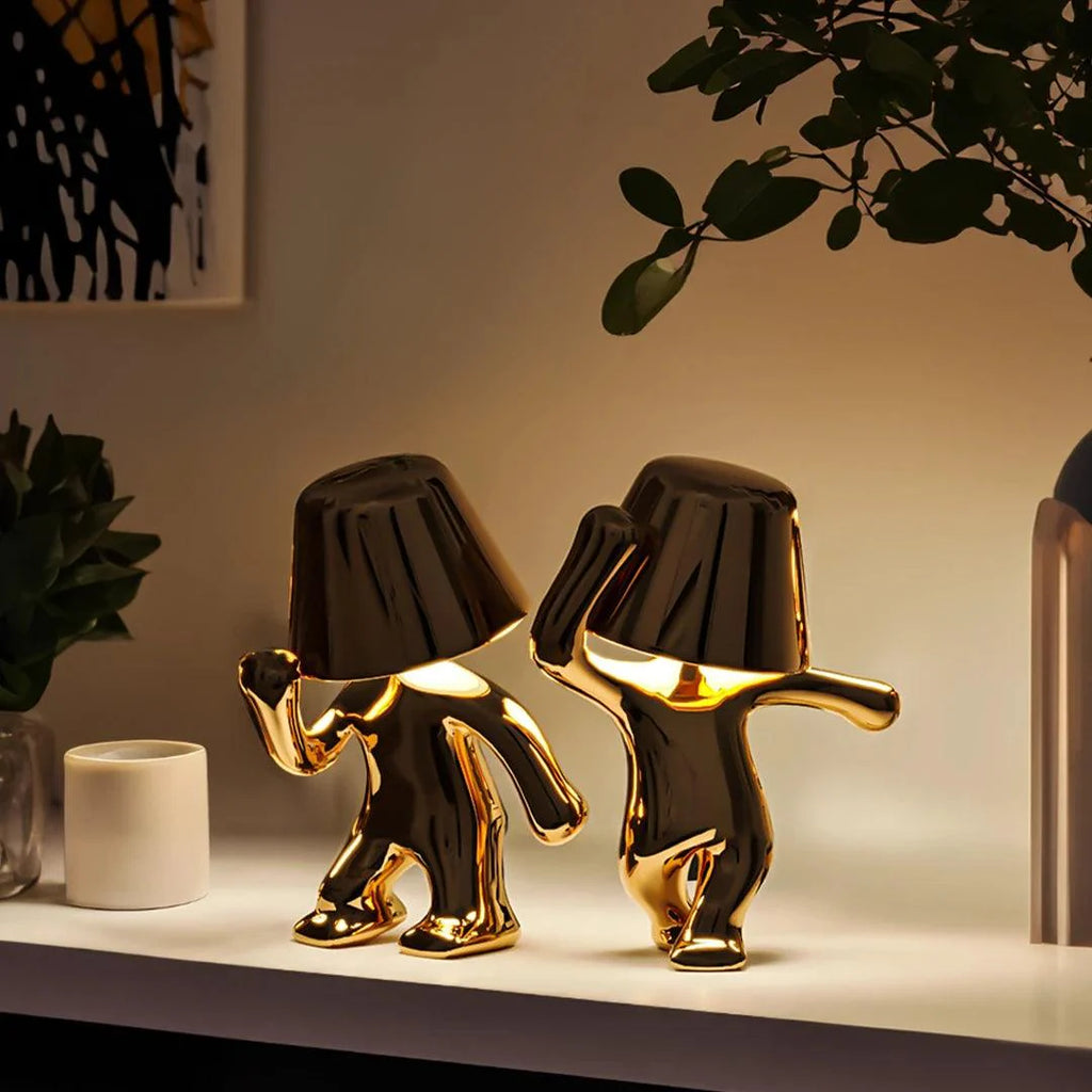 Elegant Gold Dancer Table Lamp - Modern Decorative Lighting for Living Room
