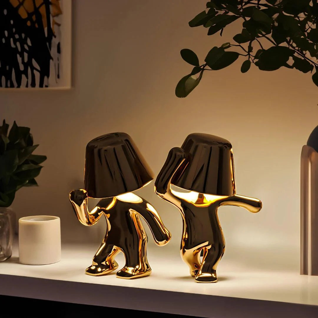 Elegant Gold Dancer Table Lamp - Modern Decorative Lighting for Living Room