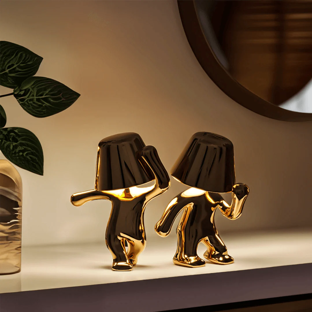 Elegant Gold Dancer Table Lamp - Modern Decorative Lighting for Living Room