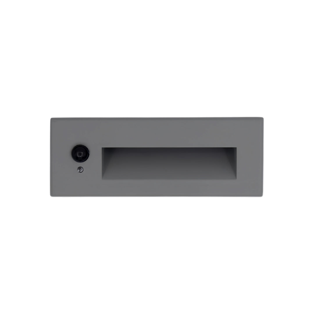 Modern Minimalist Embedded LED Step Lights for Outdoor Stairs – Black Finish
