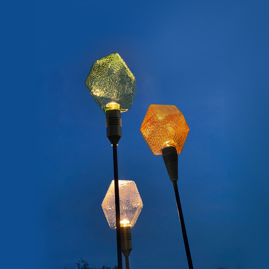 Elegant White LED Diamond Pathway Light for Outdoor Garden Walkway
