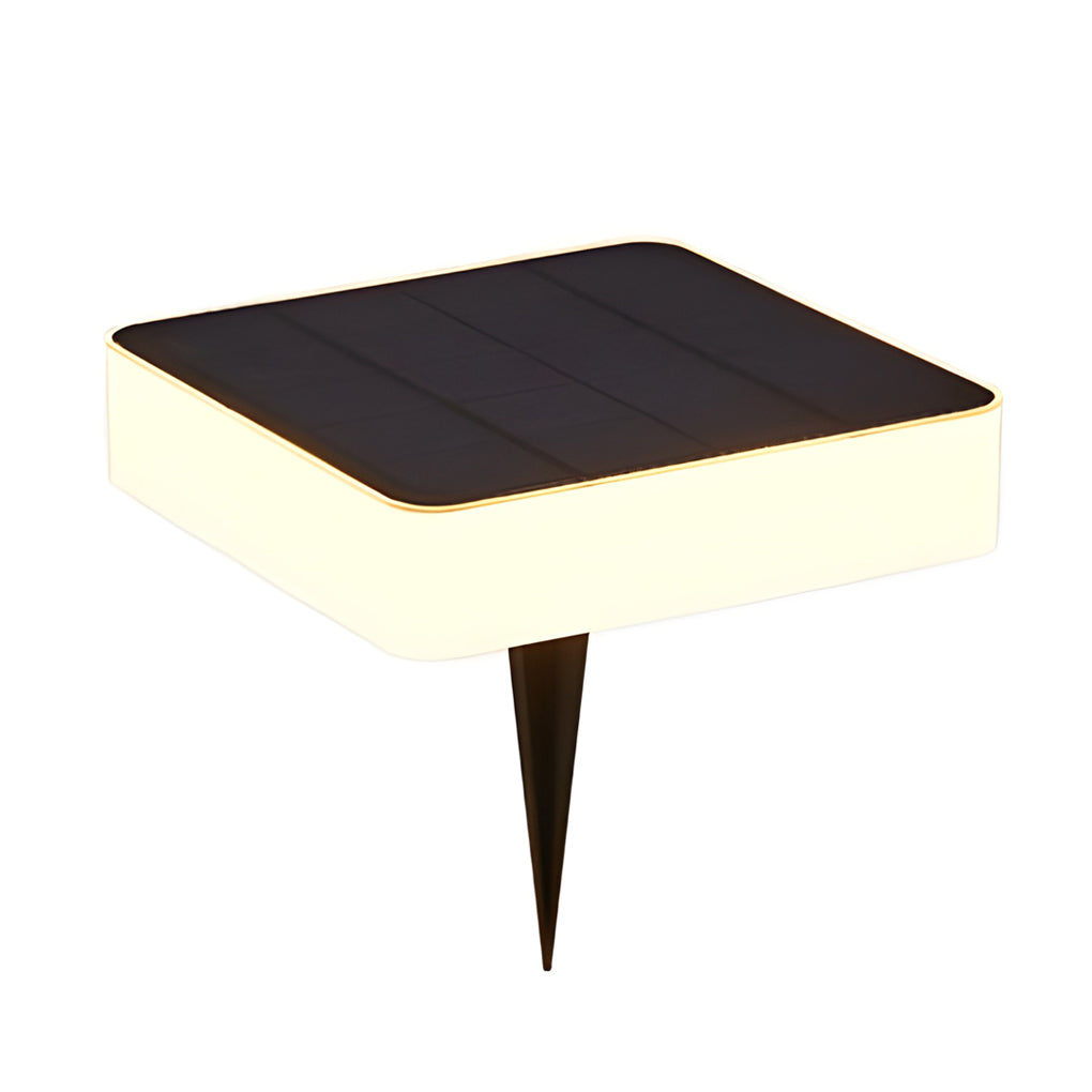 Sleek Solar-Powered LED Disc Lights for Outdoor Garden Pathway Décor