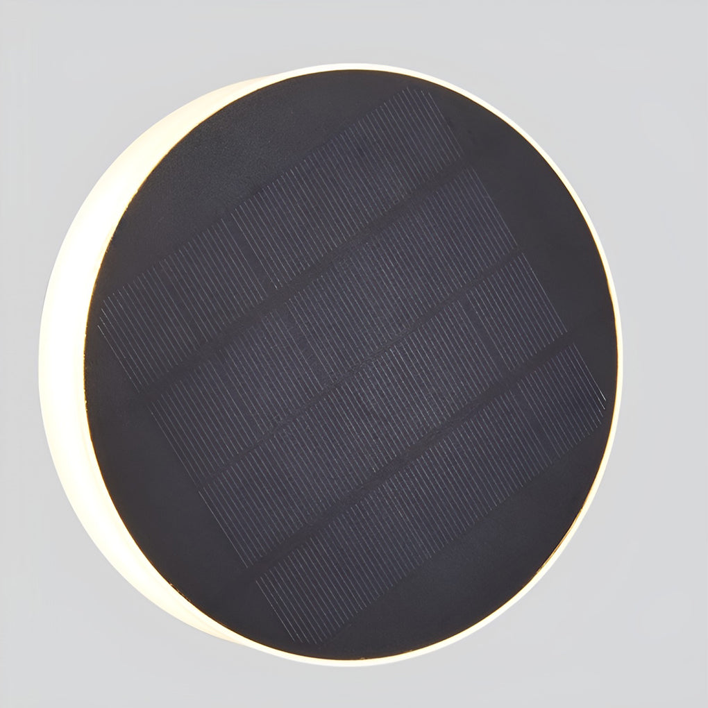 Sleek Solar-Powered LED Disc Lights for Outdoor Garden Pathway Décor