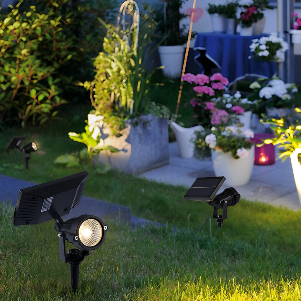 Adjustable Waterproof RGB LED Ground Spike Spotlights for Gardens & Trees