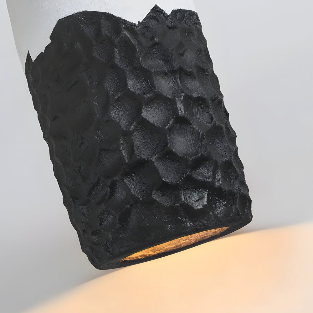 Wabi-Sabi Inspired Handmade HDPE Pendant Light for Modern Living Spaces