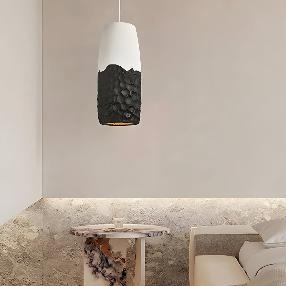 Wabi-Sabi Inspired Handmade HDPE Pendant Light for Modern Living Spaces