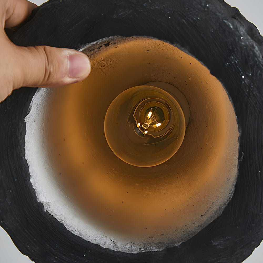 Wabi-Sabi Inspired Handmade HDPE Pendant Light for Modern Living Spaces
