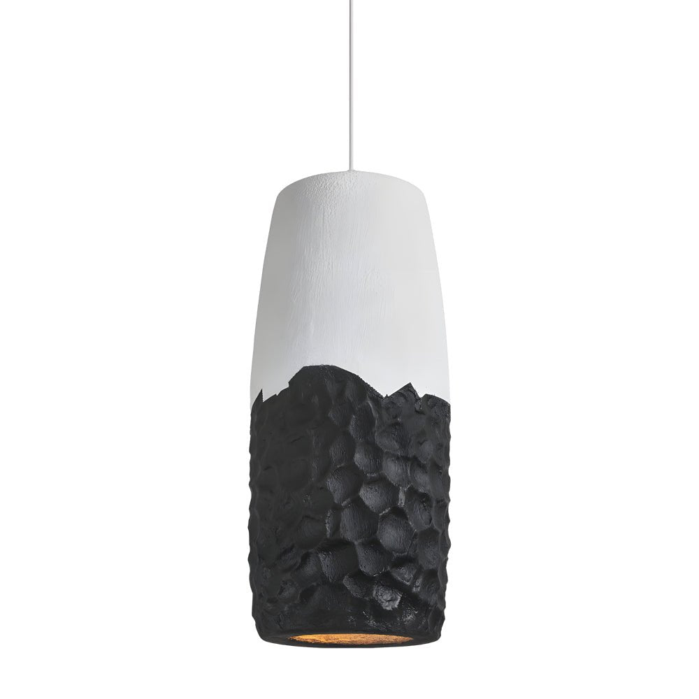 Wabi-Sabi Handmade HDPE Pendant Light in Natural Aesthetic for Living Room