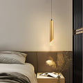 Modern Gold LED Pendant Light with 3-Step Dimming for Living Room