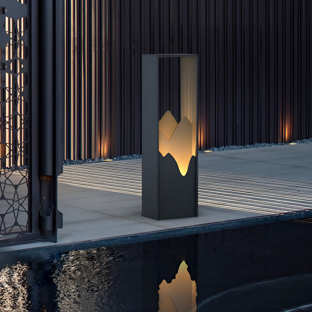 Elegant Waterproof Hollow Solar Lawn Lamp for Pathway & Landscape