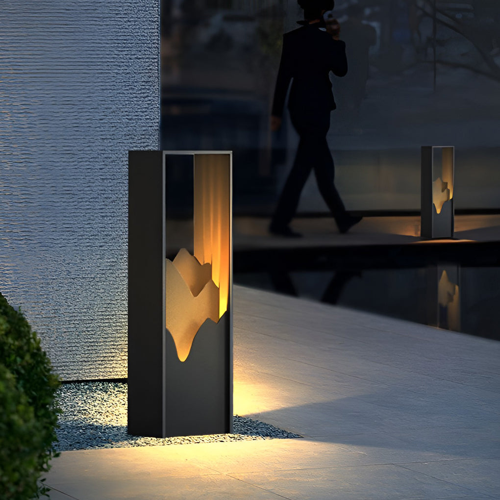 Elegant Waterproof Hollow Solar Lawn Lamp for Pathway & Landscape