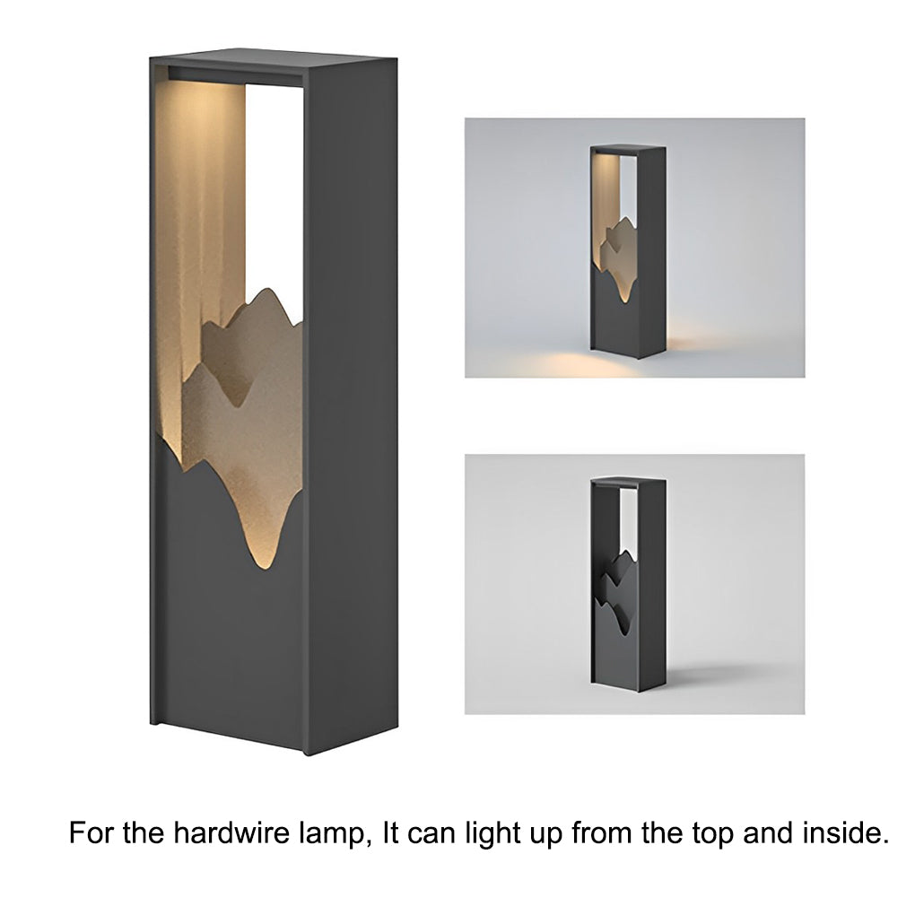 Elegant Waterproof Hollow Solar Lawn Lamp for Pathway & Landscape
