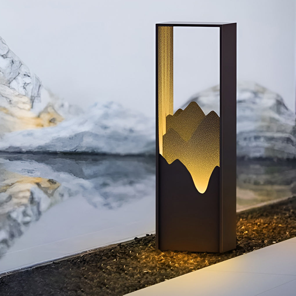 Elegant Waterproof Hollow Solar Lawn Lamp for Pathway & Landscape