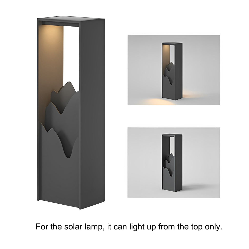 Elegant Waterproof Hollow Solar Lawn Lamp for Pathway & Landscape