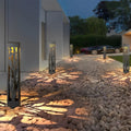 Sleek Black Hollow Outdoor LED Path Light for Modern Landscape Design
