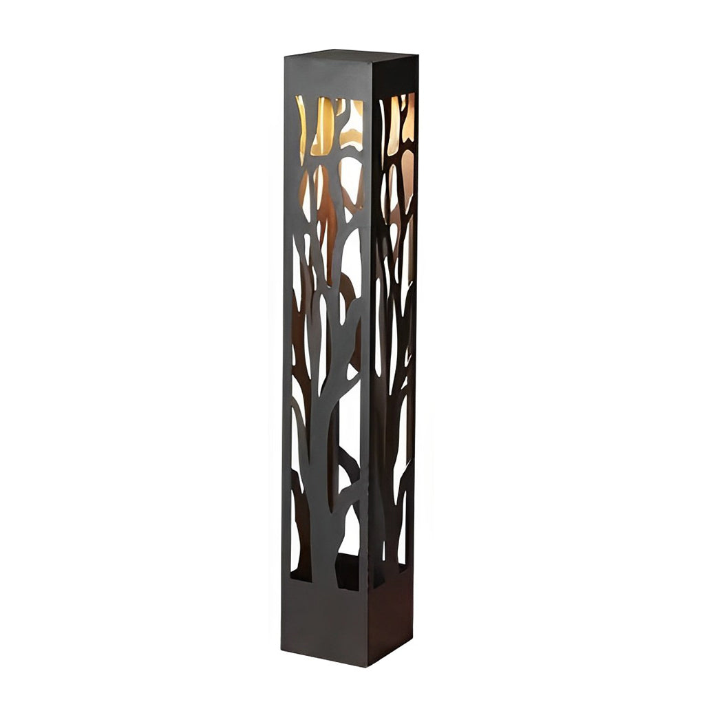 Sleek Black Hollow Outdoor LED Path Light for Modern Landscape Design